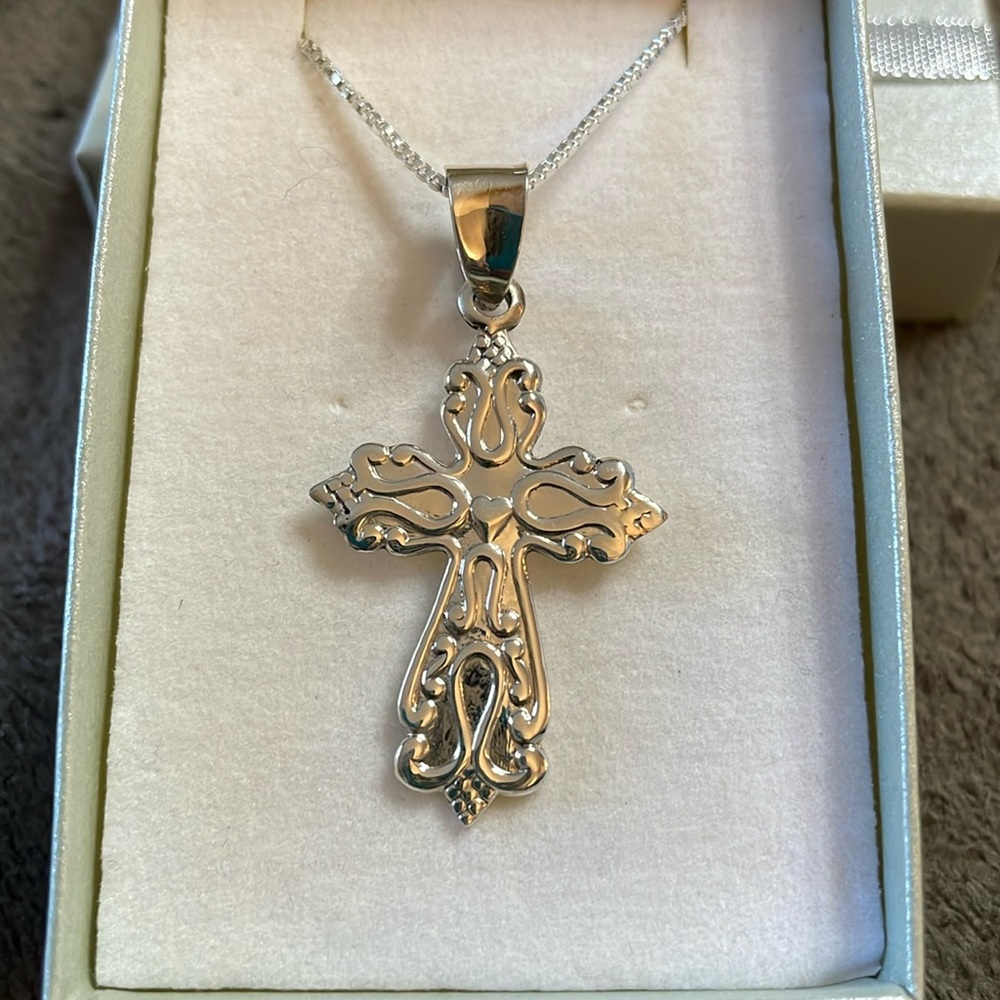 Sterling Silver Cross Pendant Retail 178.00NWT